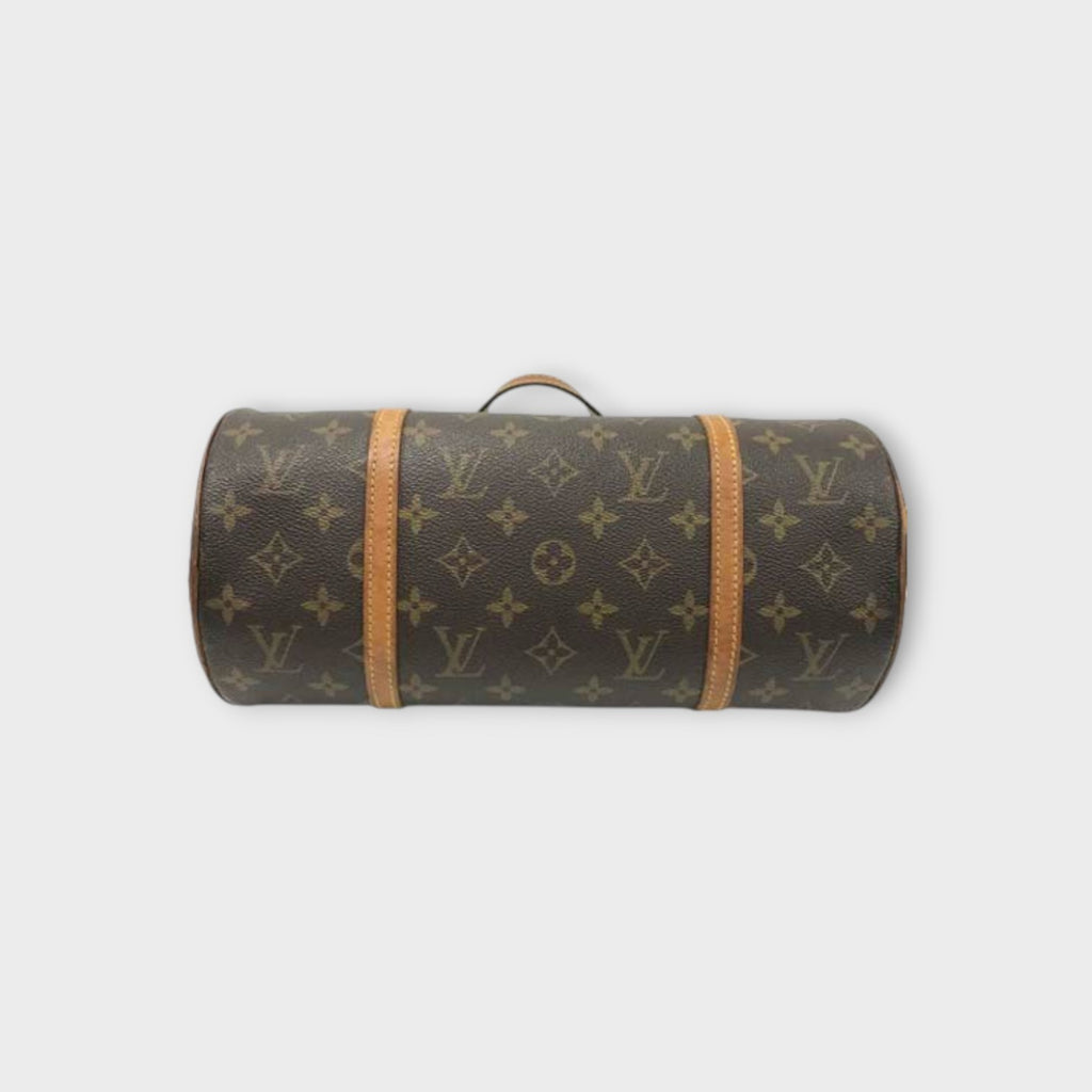 Louis Vuitton M51385 Papillon 30 Monogram Handbag Cylindrical PVC Leather【B】