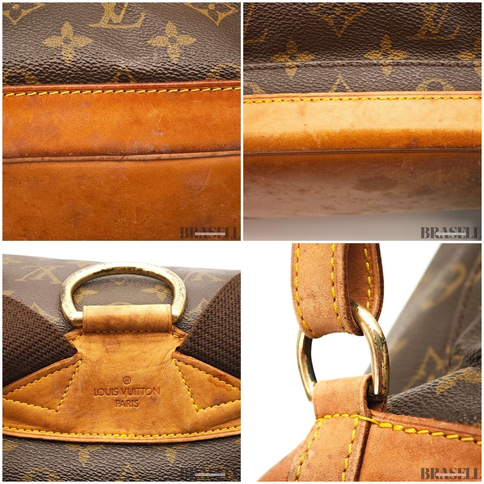 LOUIS VUITTON Montsouris M51135 Monogram Backpack Brown Women’s