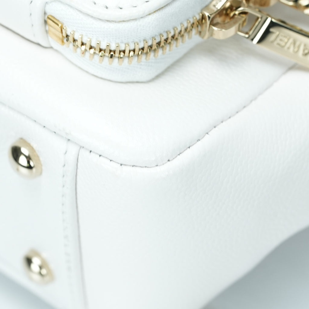 Last Sale CHANEL Matelasse Affinity 2Way Shoulder Bag Caviar calfskin White