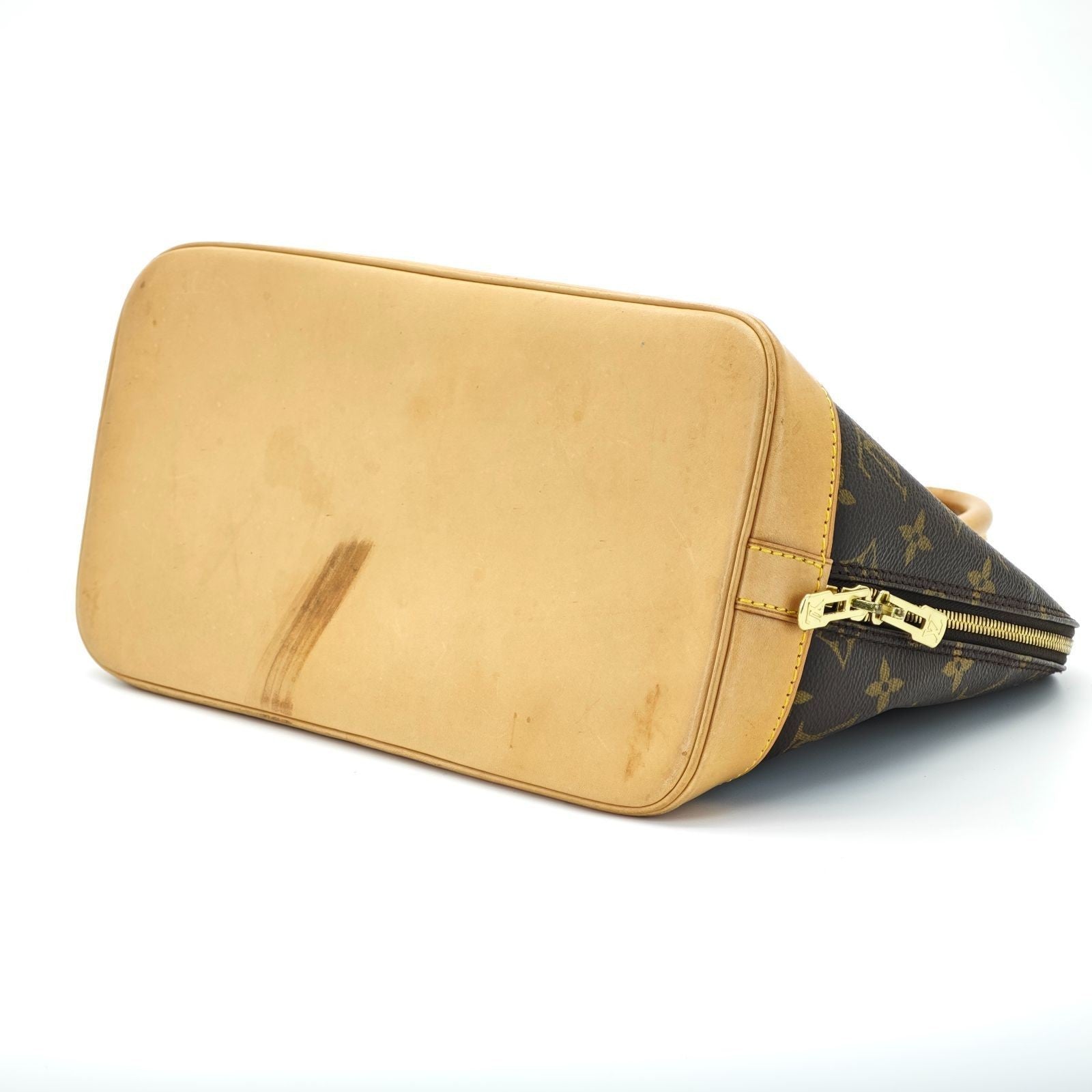 LOUIS VUITTON Monogram Alma M51130 Bag Brown Women's