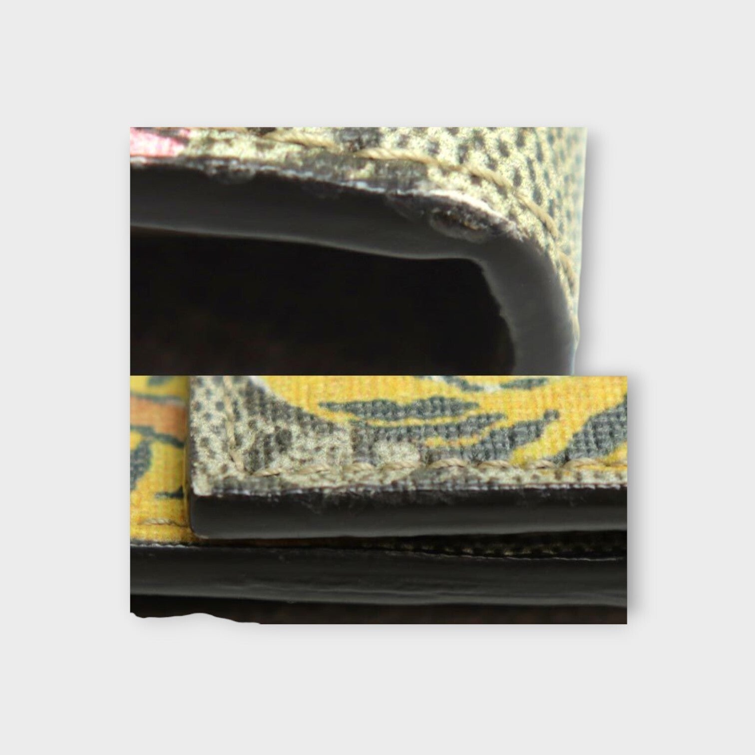 GUCCI GG Supreme Chain Wallet Bengal Tiger Cherry Blossom Long Wallet 453506【A】