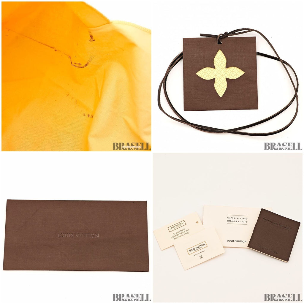 Louis Vuitton Vivacite MM M51164 Bag Handbag Monogram Brown With Box Dust Bag