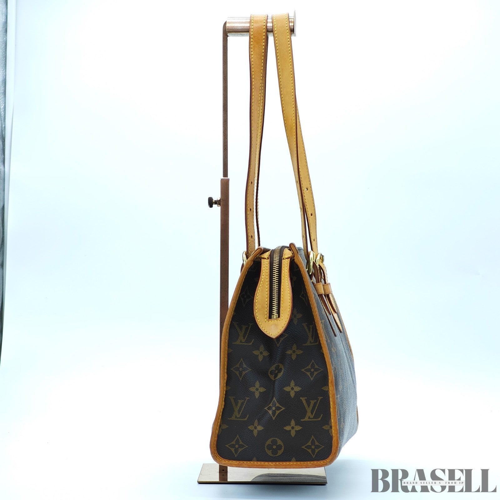 LOUIS VUITTON Popincourt Au Tote Bag Monogram M40007 Canvas Brown