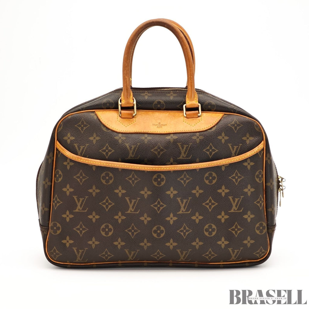 LOUIS VUITTON Monogram M47270 Monogram Deauville Tote Bag Handbag Brown