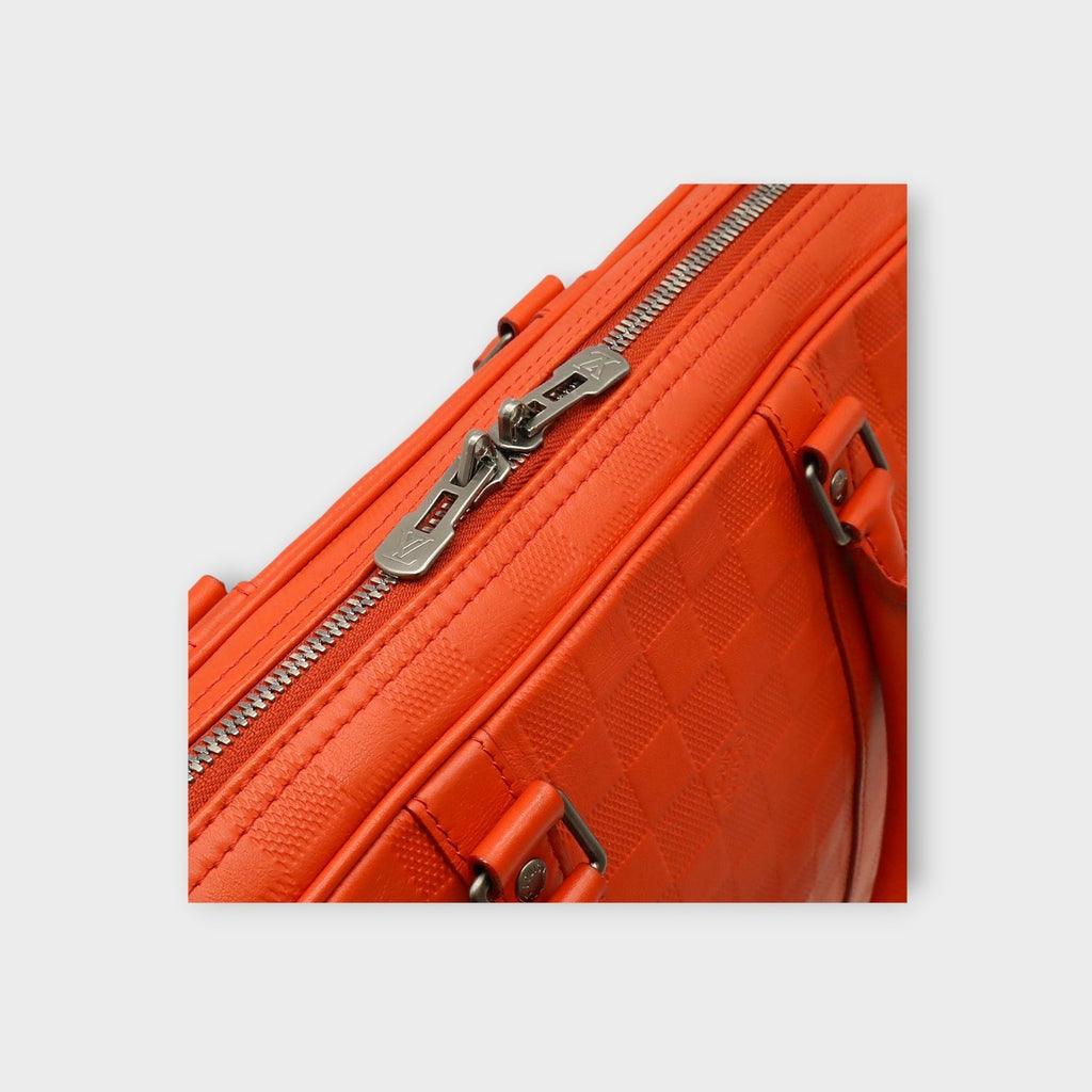Louis Vuitton Damier Infini PDV Porte-Documents Voyage Briefcase Orange 【A】