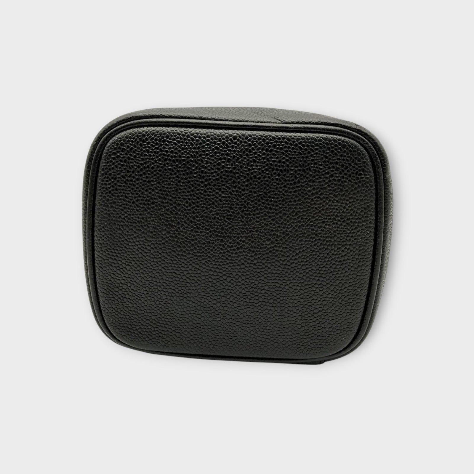 CHANEL Vanity Bag in Black Caviar Leather with Coco Mark
