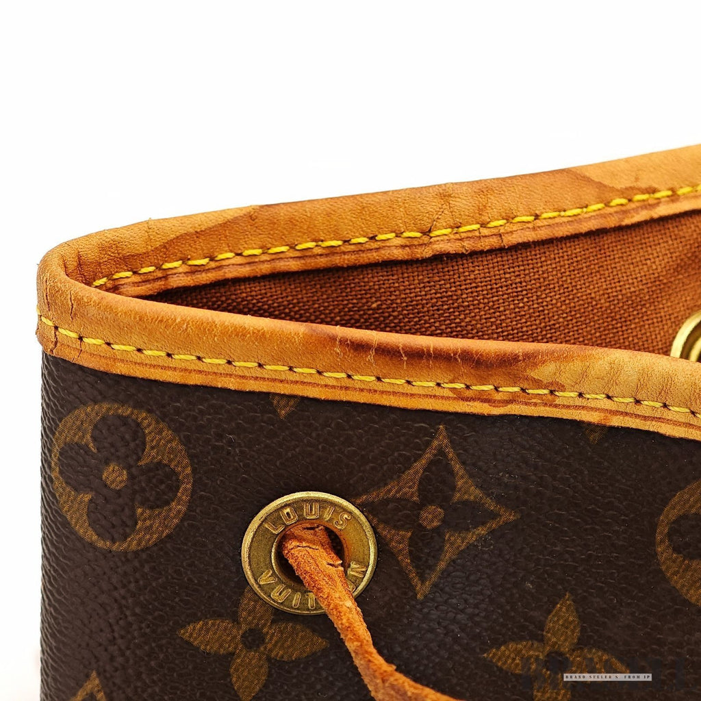 Louis Vuitton Montsouris GM M51135 Backpack Travel Monogram Canvas Leather Brown