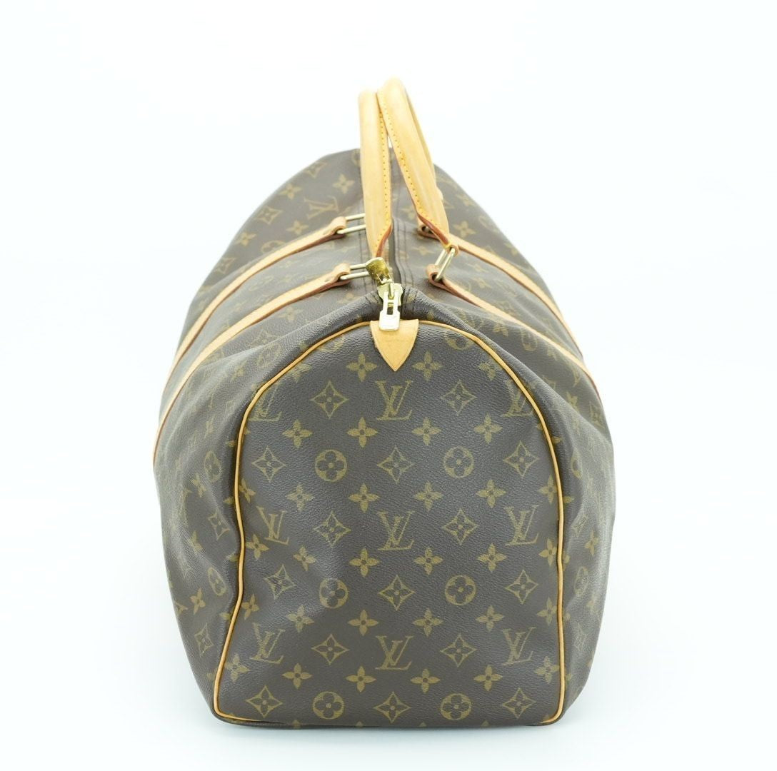 LOUIS VUITTON Keepall 50 M41426 Boston Bag Travel Bag Brown Large Capacity