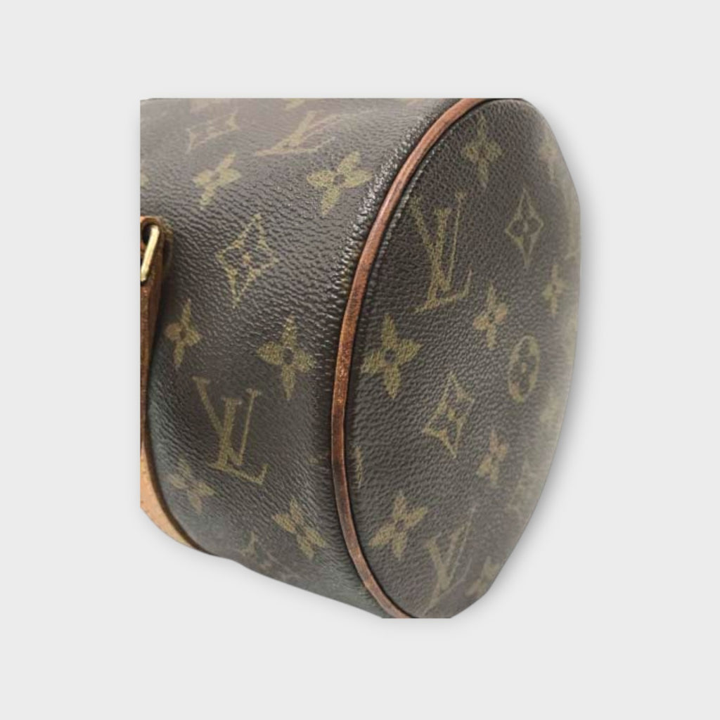 Louis Vuitton M51385 Papillon 30 Monogram Handbag Cylindrical PVC Leather【B】