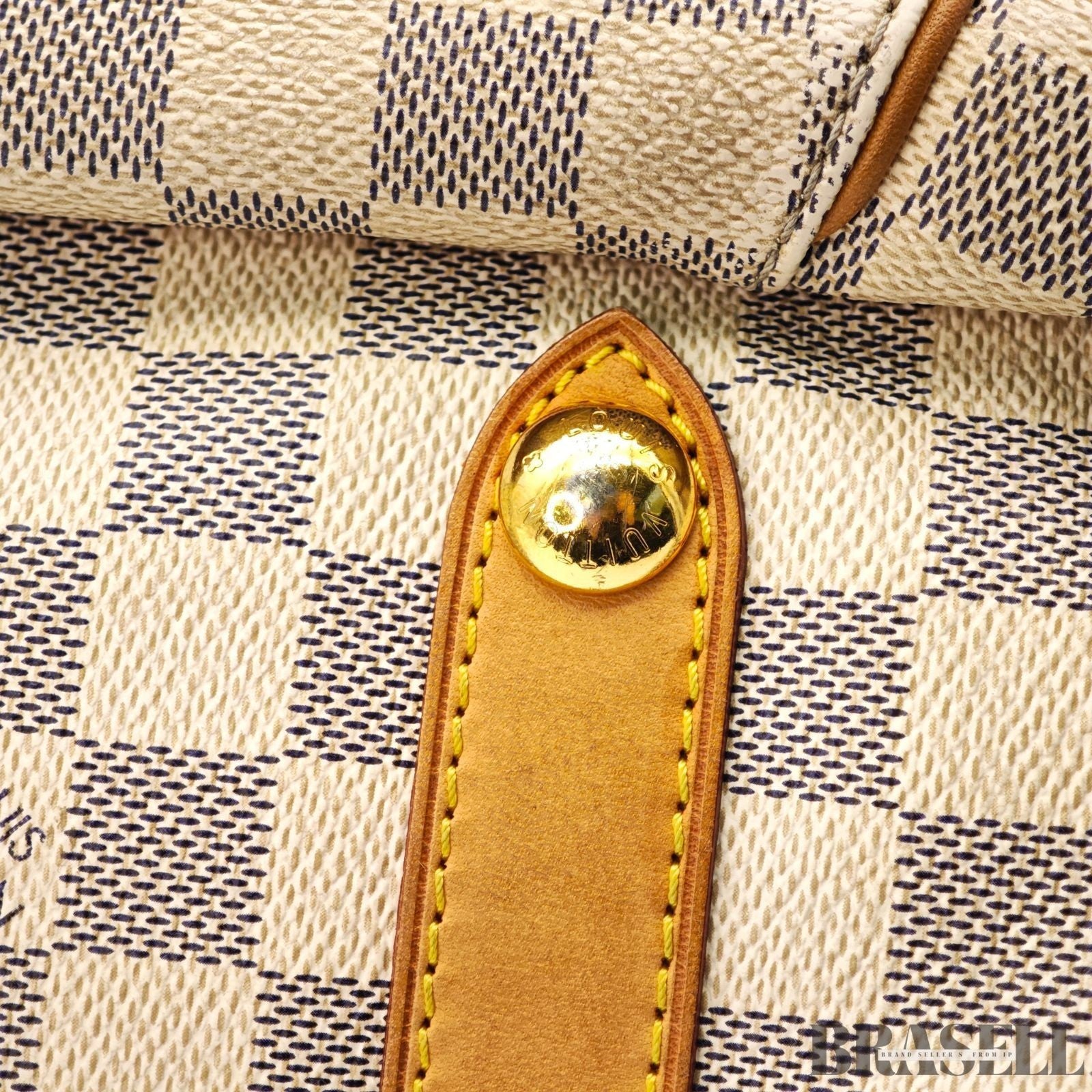Louis Vuitton Galliera GM N55216 Damier Azur Canvas Tote Bag Handbag White