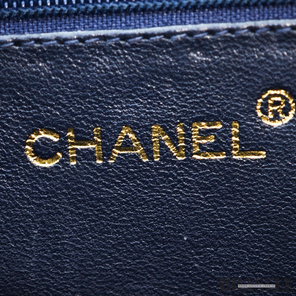 Chanel Matelassé Lambskin Chain Shoulder Coco Mark Flap Small Black Women