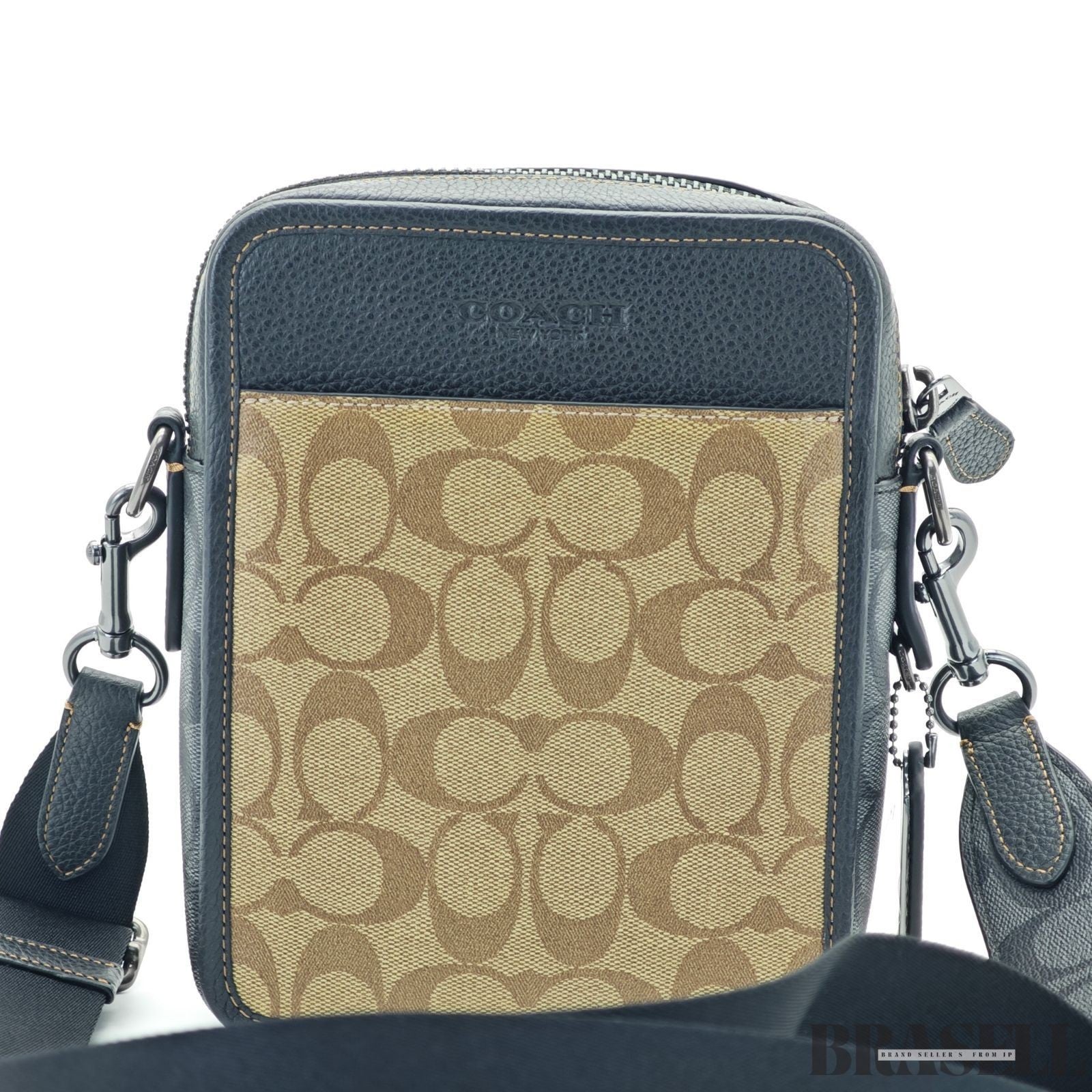 COACH Signature Sullivan Crossbody Bag CC090 Compact Khaki