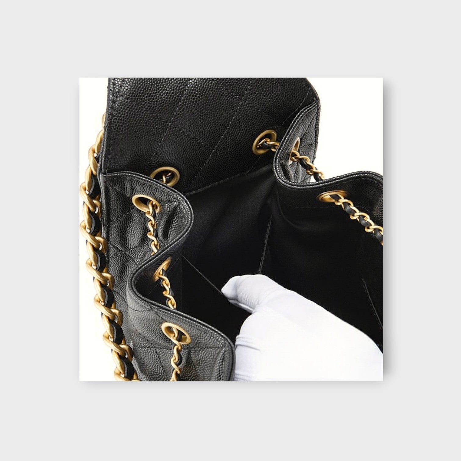 Chanel 25 Small Handbag Black【S】