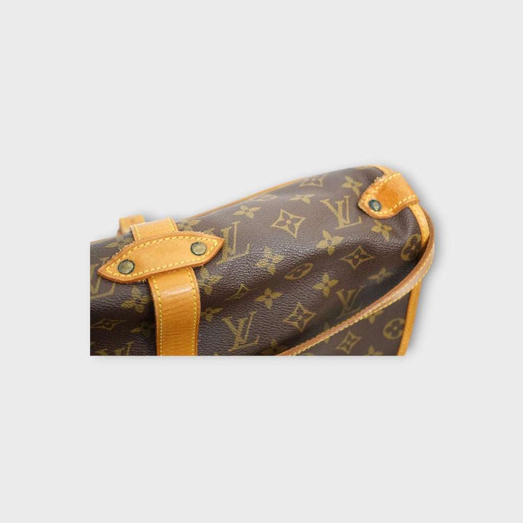 Louis Vuitton M42254 Saumur 35 Shoulder Bag Crossbody Brown 【B】