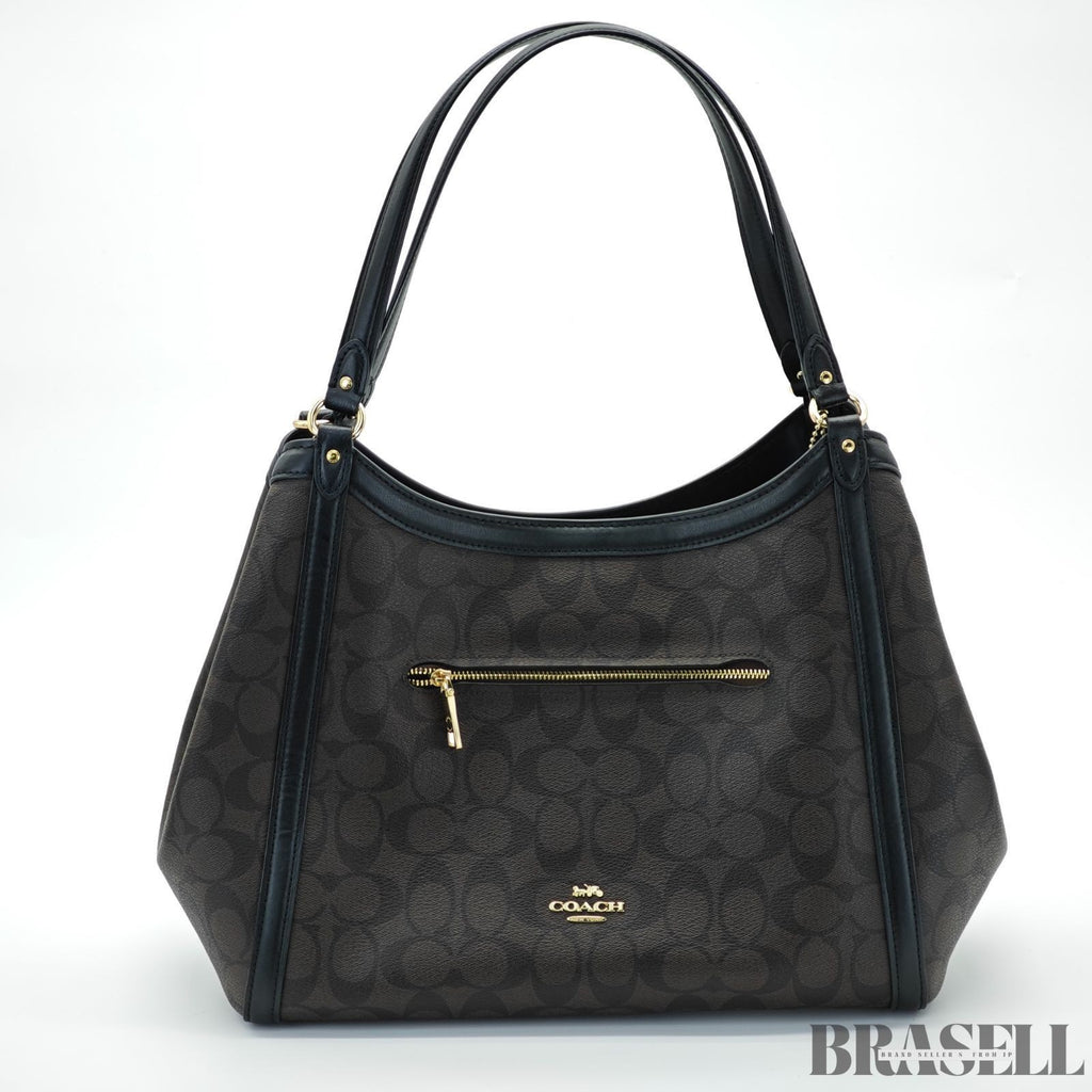 COACH Signature Christy C6232 Handbag Brown Women's