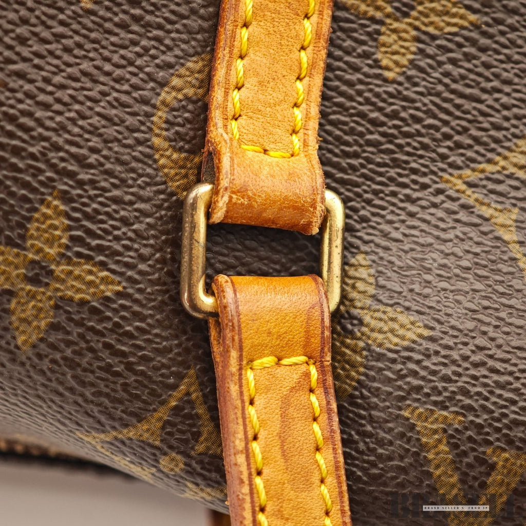 LOUIS VUITTON Papillon 30 M51385 Mini Boston Handbag Brown Monogram Canvas Pouch