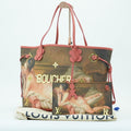 LOUIS VUITTON Neverfull MM Masters Collection M43357 Tote Bag with Pouch