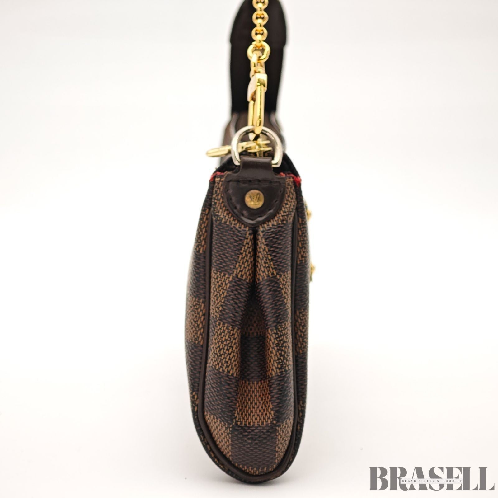 Louis Vuitton Damier Eva Hand Bag Damier Ebene N55213 Brown Compact