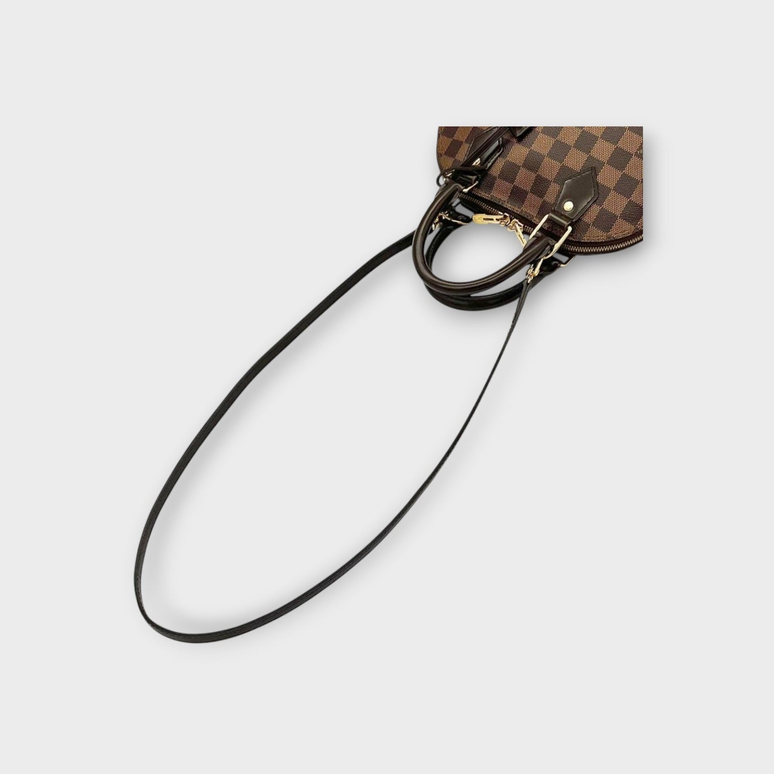 Louis Vuitton Alma BB N41221 Damier 2Way Handbag Brown PVC Leather 【A】