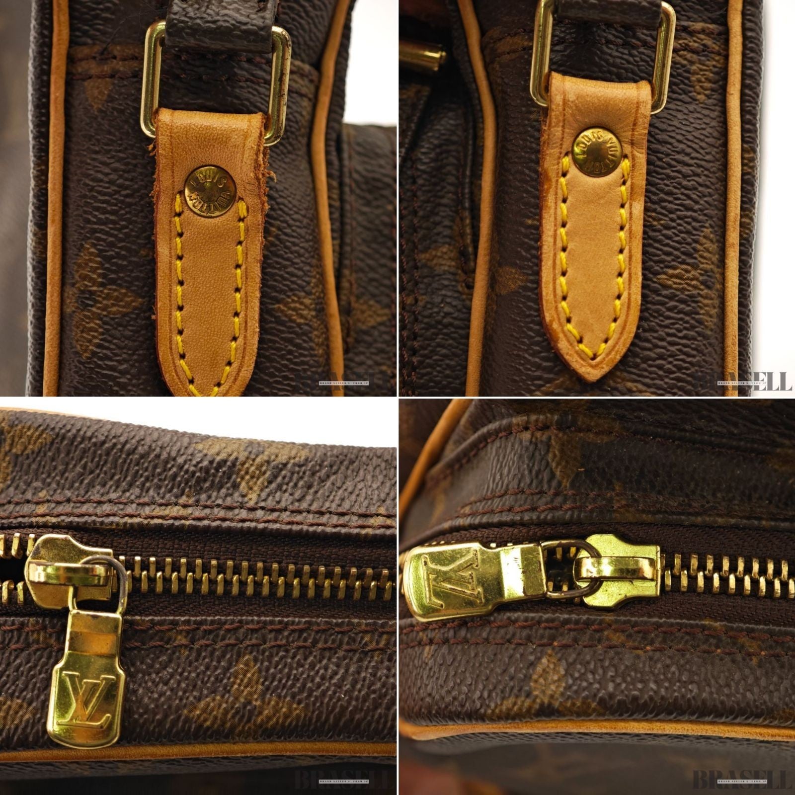 LOUIS VUITTON Amazon Crossbody Shoulder Bag Monogram Leather Brown M45236 Women