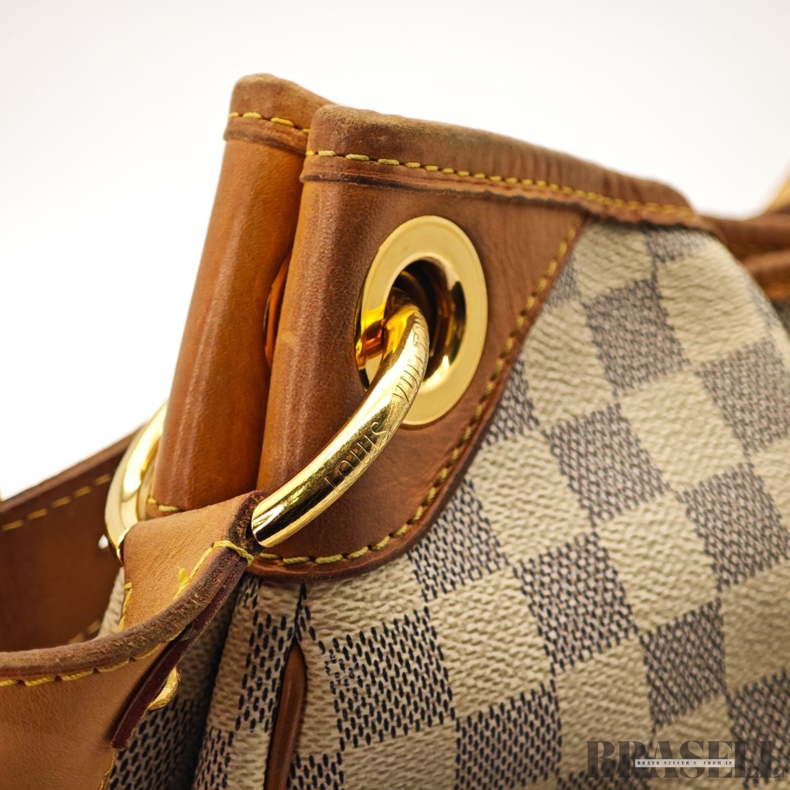 Louis Vuitton Galliera GM N55216 Damier Azur Canvas Tote Bag Handbag White