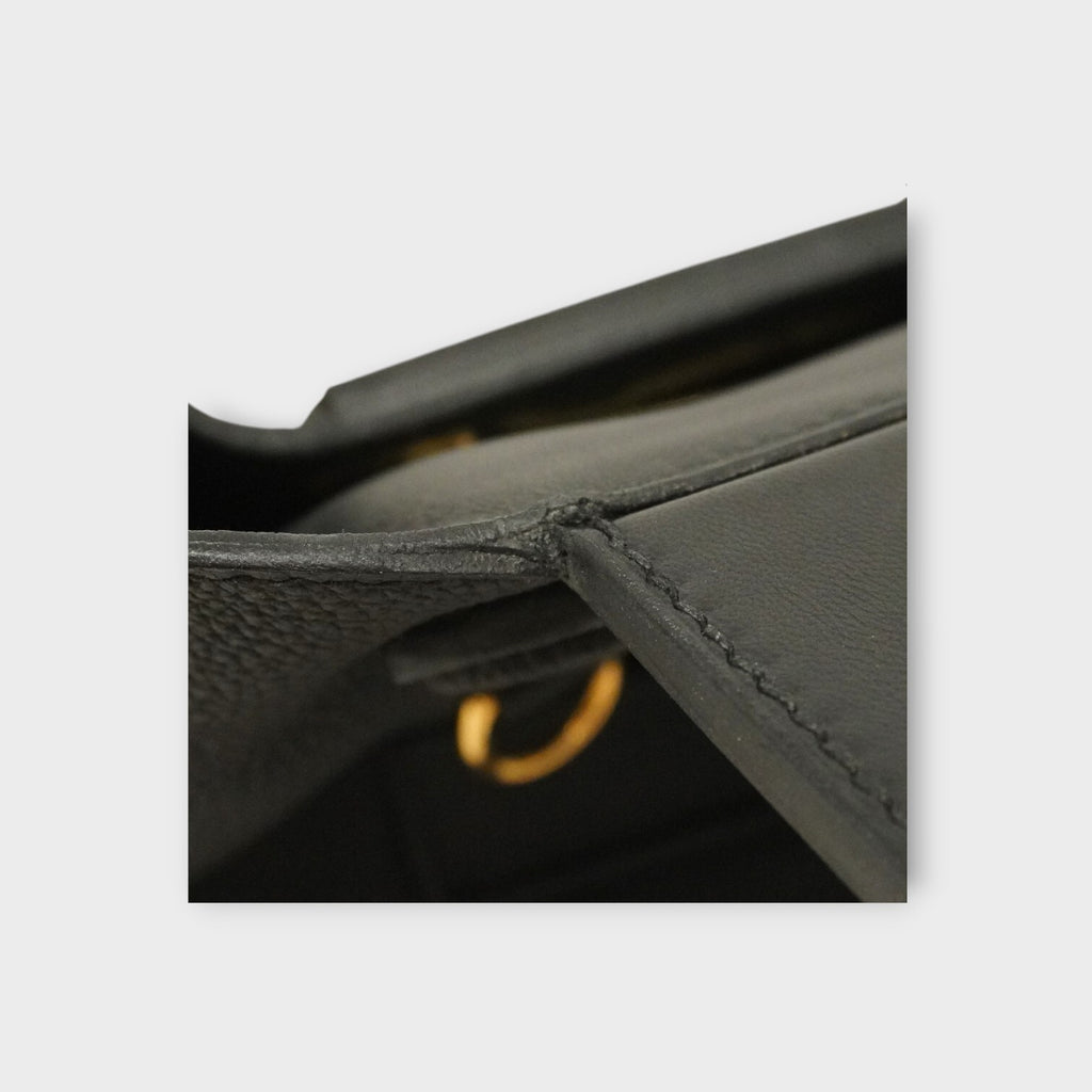 Hermès Handbag Vingt Quatre 29 Togo Black Gold Hardware Y Stamp 【A】