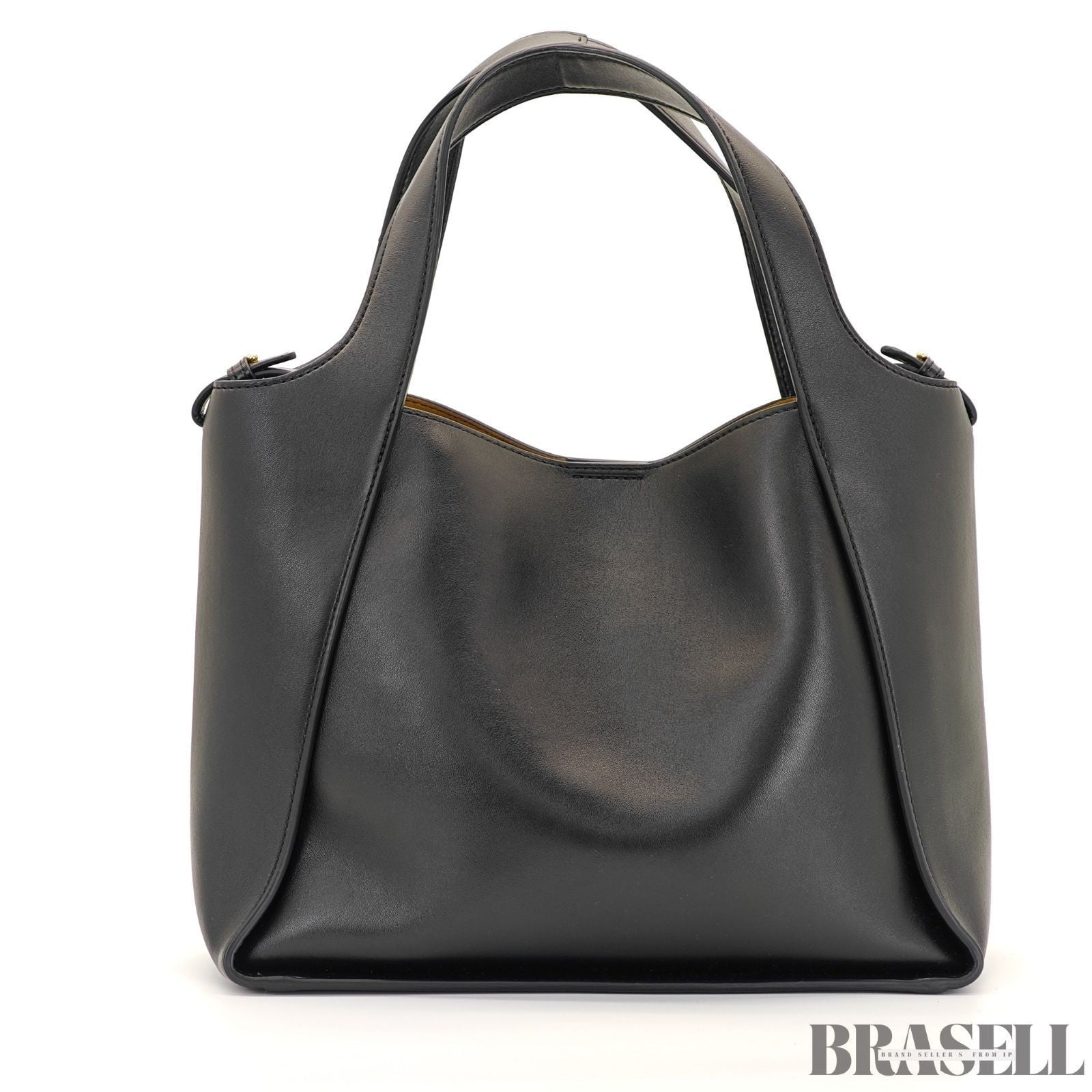 Stella McCartney Leather 2-Way Tote Bag 513860W9923 Shoulder Bag with Pouch