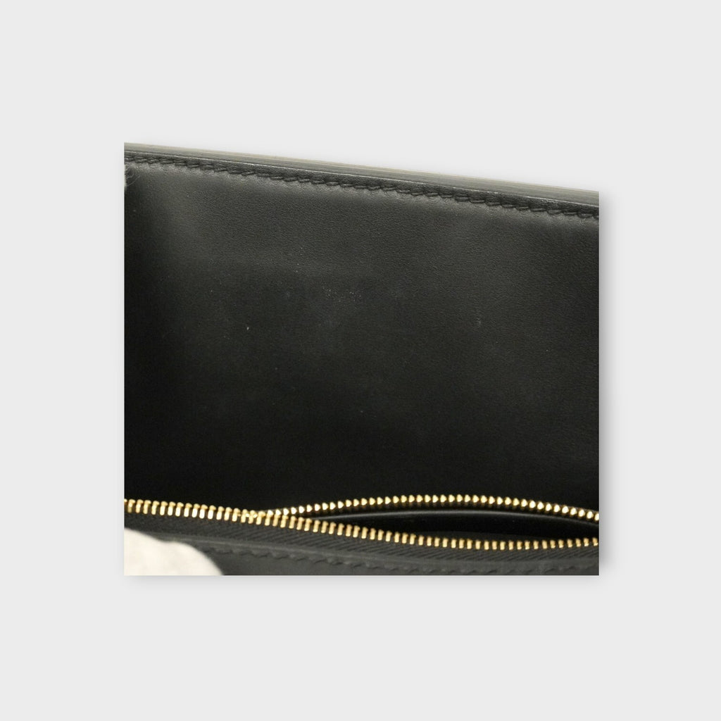Hermès Handbag Vingt Quatre 29 Togo Black Gold Hardware Y Stamp 【A】