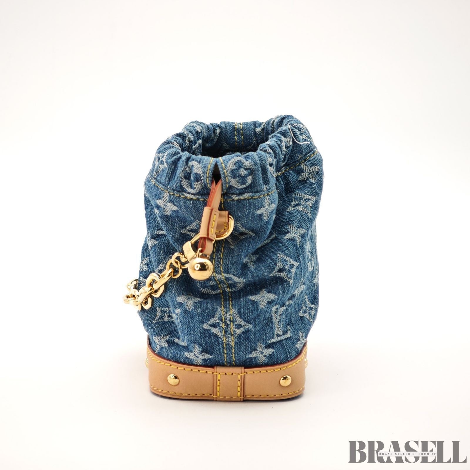 Louis Vuitton Nano Noe M83043 Monogram Denim Blue Cotton w/Dust Bag Strap