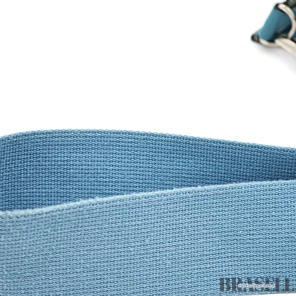 HERMES Evelyn GM 1 Punching H Logo Shoulder Bag Taurillon Clemence Blue Jean
