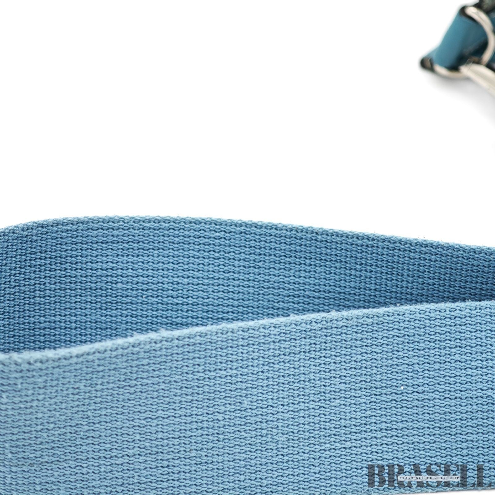 HERMES Evelyn GM 1 Punching H Logo Shoulder Bag Taurillon Clemence Blue Jean