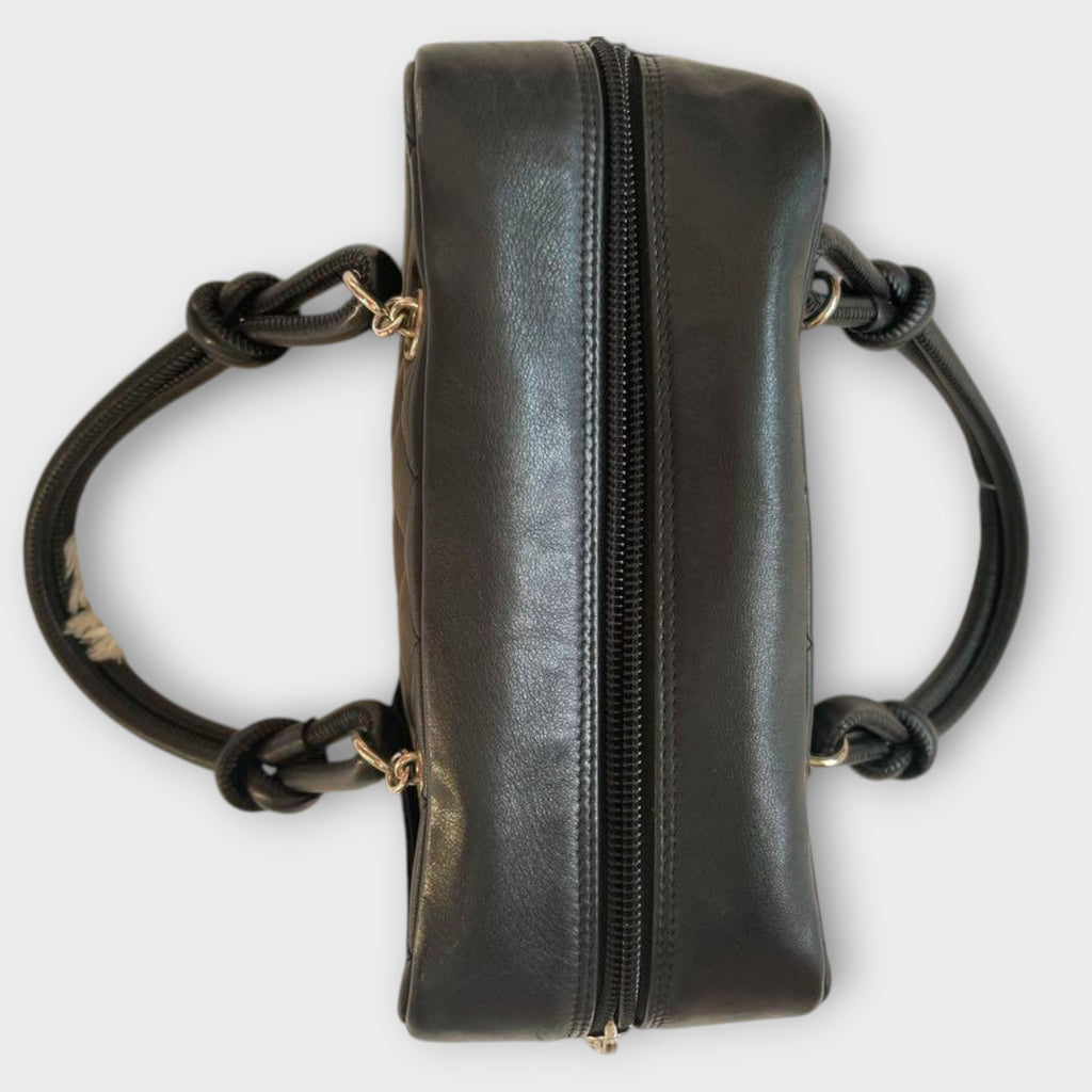 CHANEL Cambon Mini Bowling Bag No. 10 Black