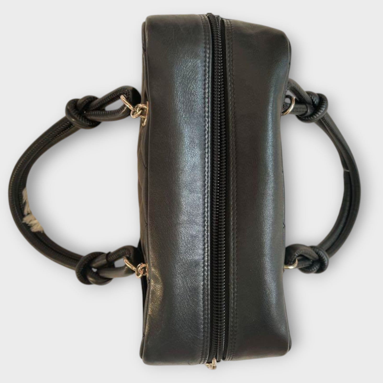 CHANEL Cambon Mini Bowling Bag No. 10 Black