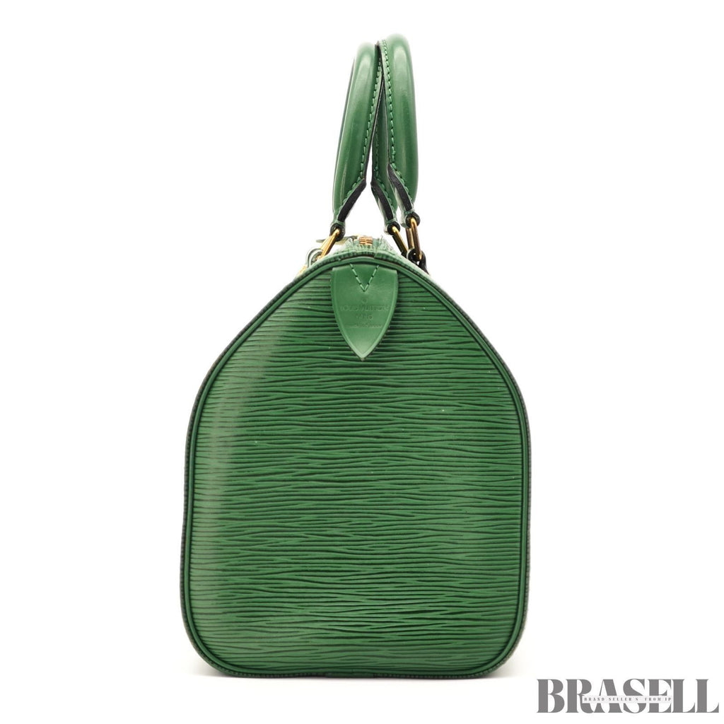 Louis Vuitton Epi Speedy 25 M43014 Mini Boston Bag Epi Leather Green Authentic