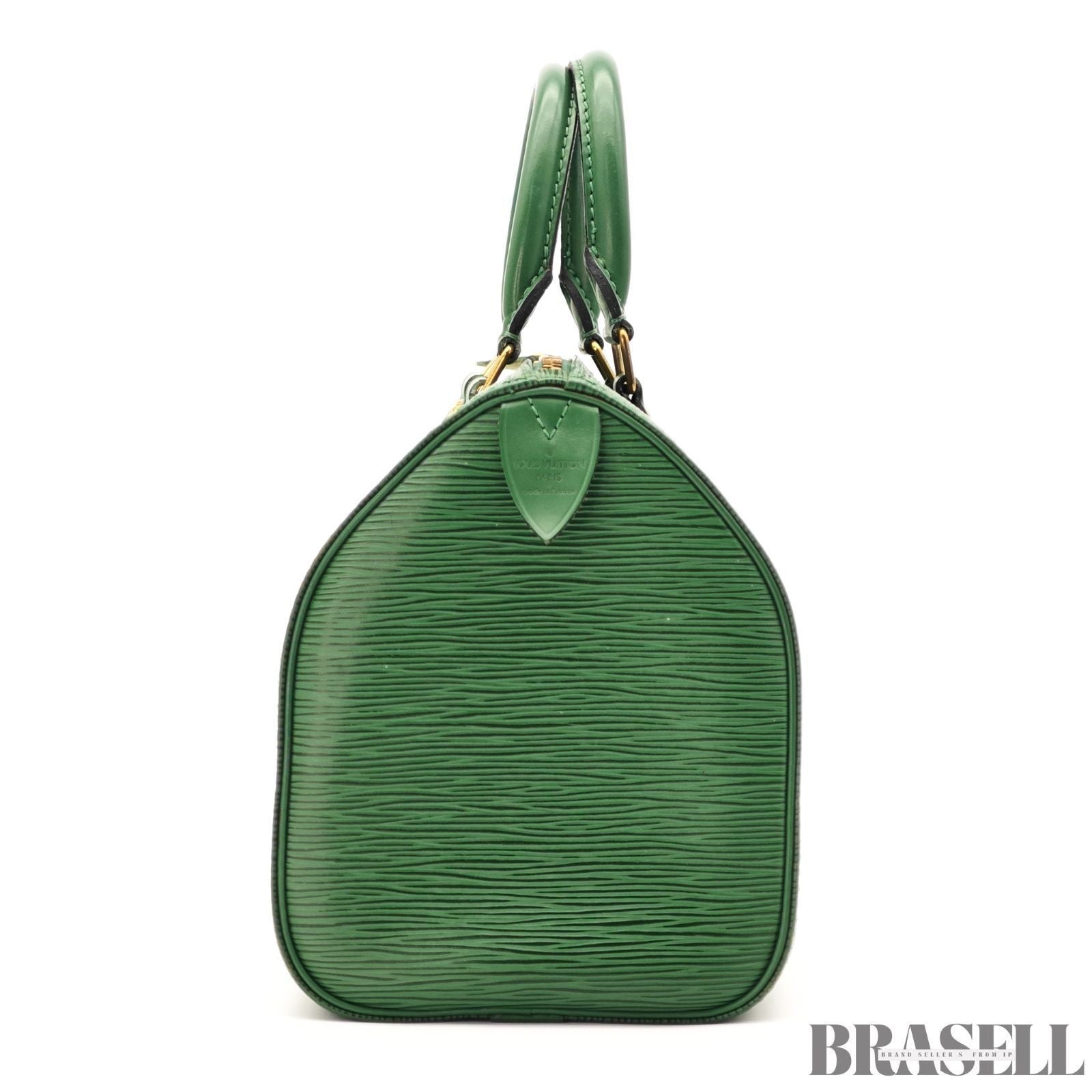 Louis Vuitton Epi Speedy 25 M43014 Mini Boston Bag Epi Leather Green Authentic