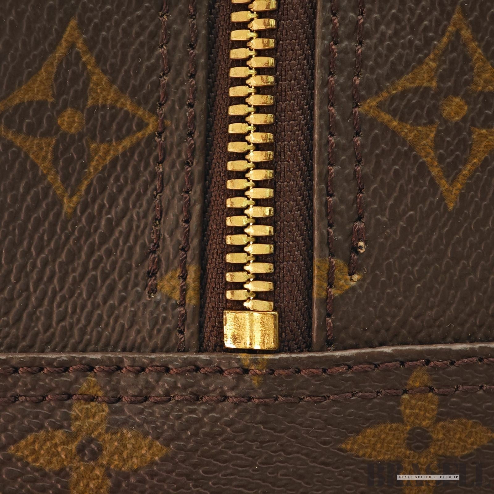 Louis Vuitton Spontini M47500 Monogram Handbag Shoulder Bag 2Way Brown