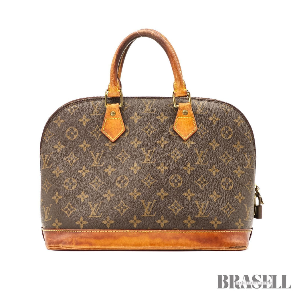 LOUIS VUITTON Alma PM Handbag M51130 Monogram Leather Brown FL1010