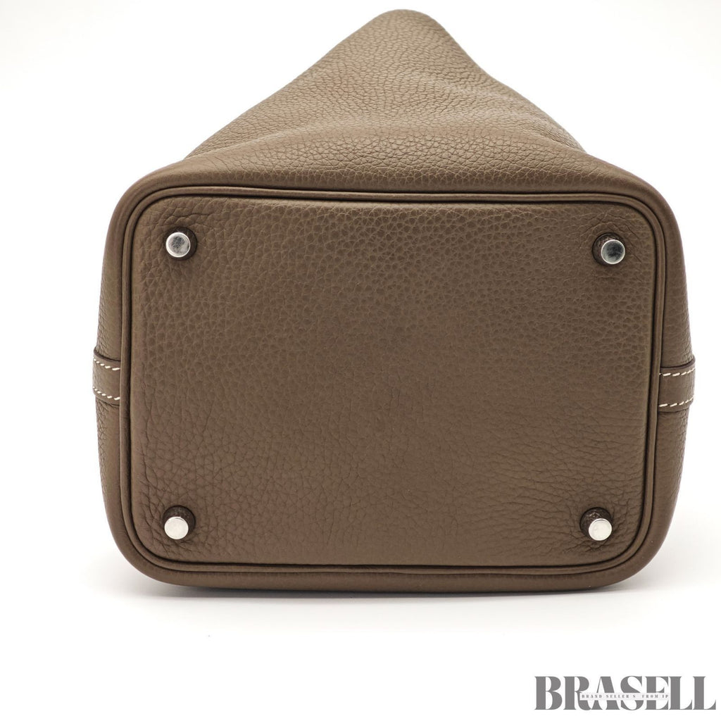 Hermes Picotin Lock PM 18 etoupe Handbag Women's With Padlock Key