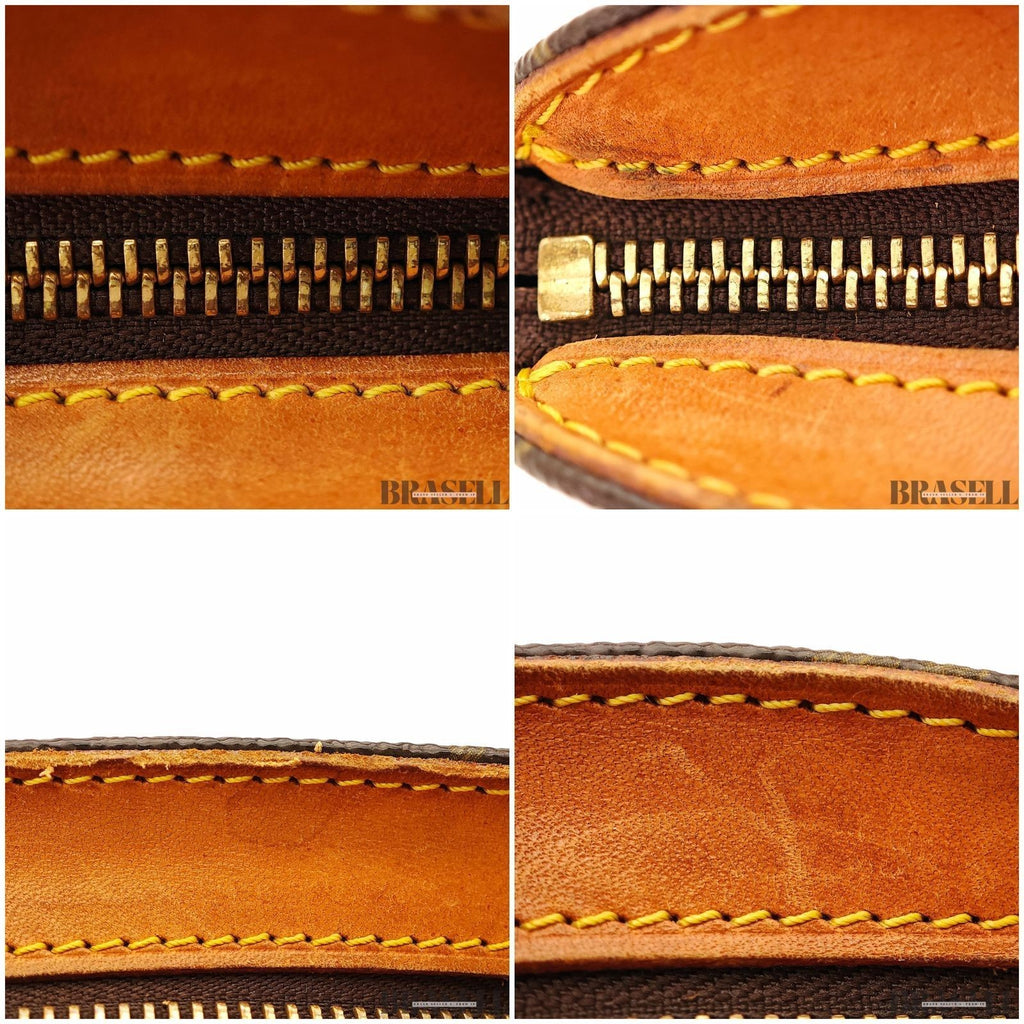 Louis Vuitton Monogram Drouot M51290 Shoulder Bag Crossbody Leather Brown Women