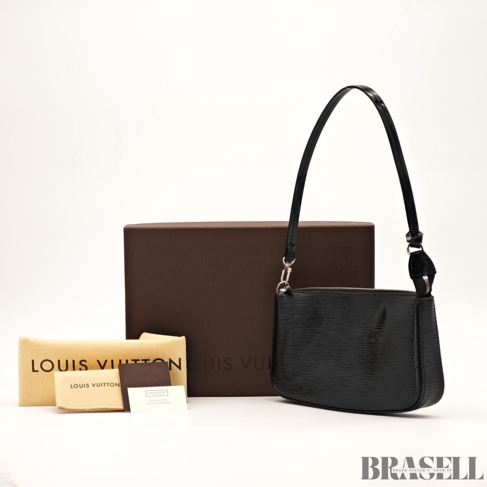 Louis Vuitton Electric Pochette Accessoires M4080N Handbag Mini Leather Noir