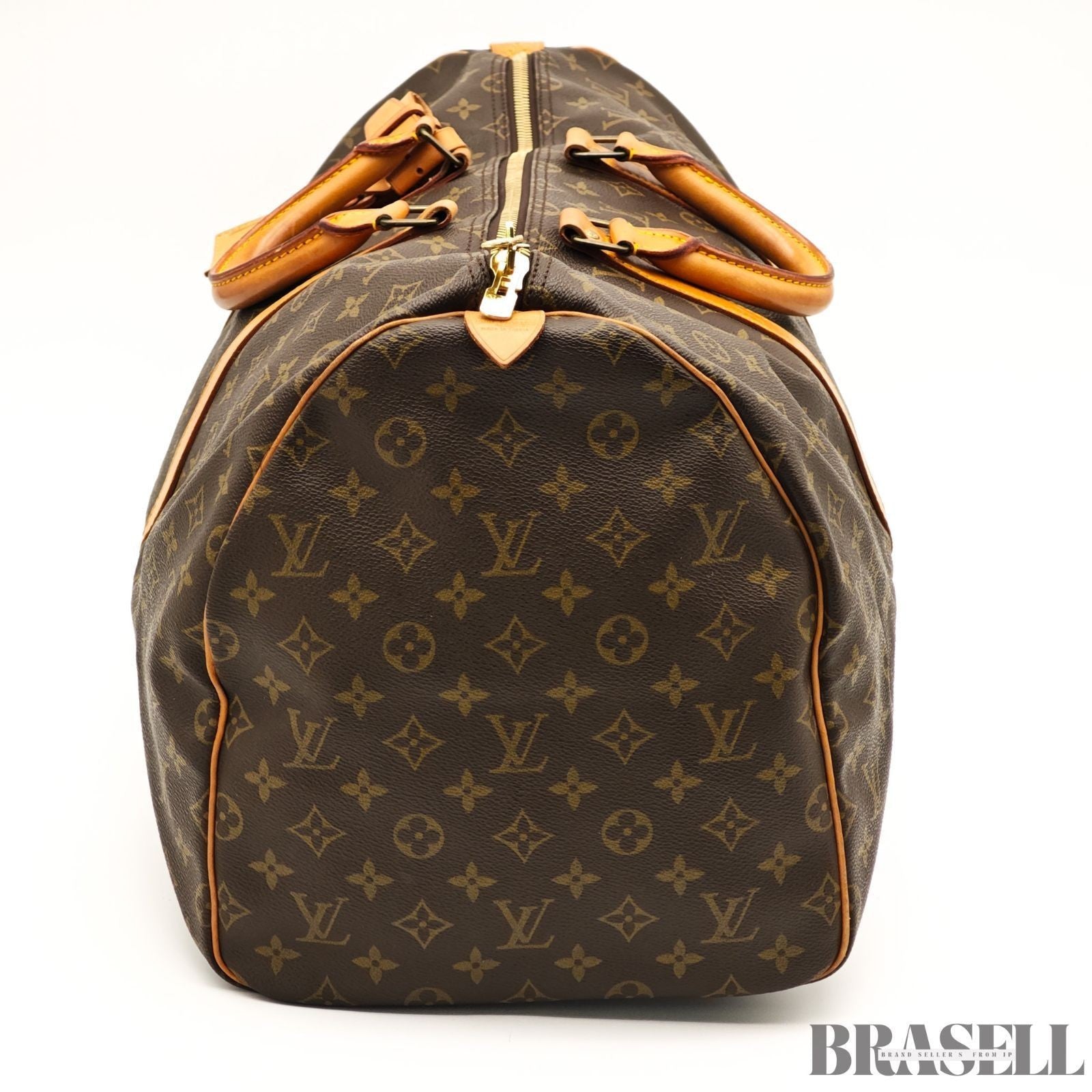 Louis Vuitton Monogram Keepall 55 M41424 Boston Bag Large Capacity Travel Brown