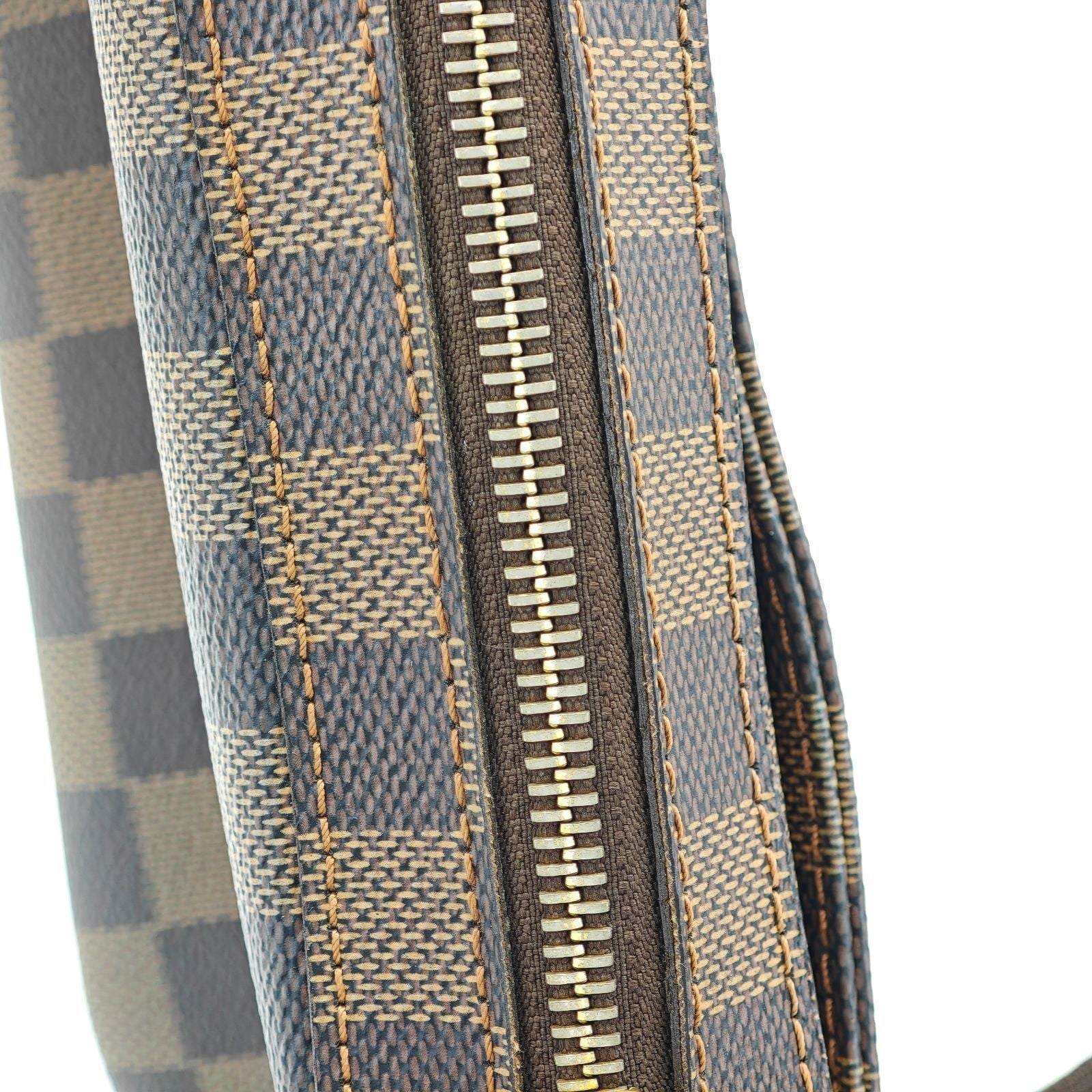 LOUIS VUITTON Damier Geronimos N51994 Shoulder/Body Bag Brown Men Women