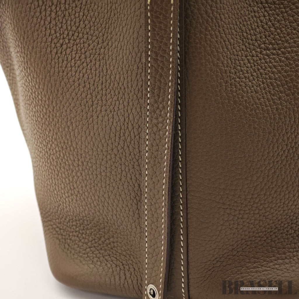 Hermes Picotin Lock PM 18 etoupe Handbag Women's With Padlock Key