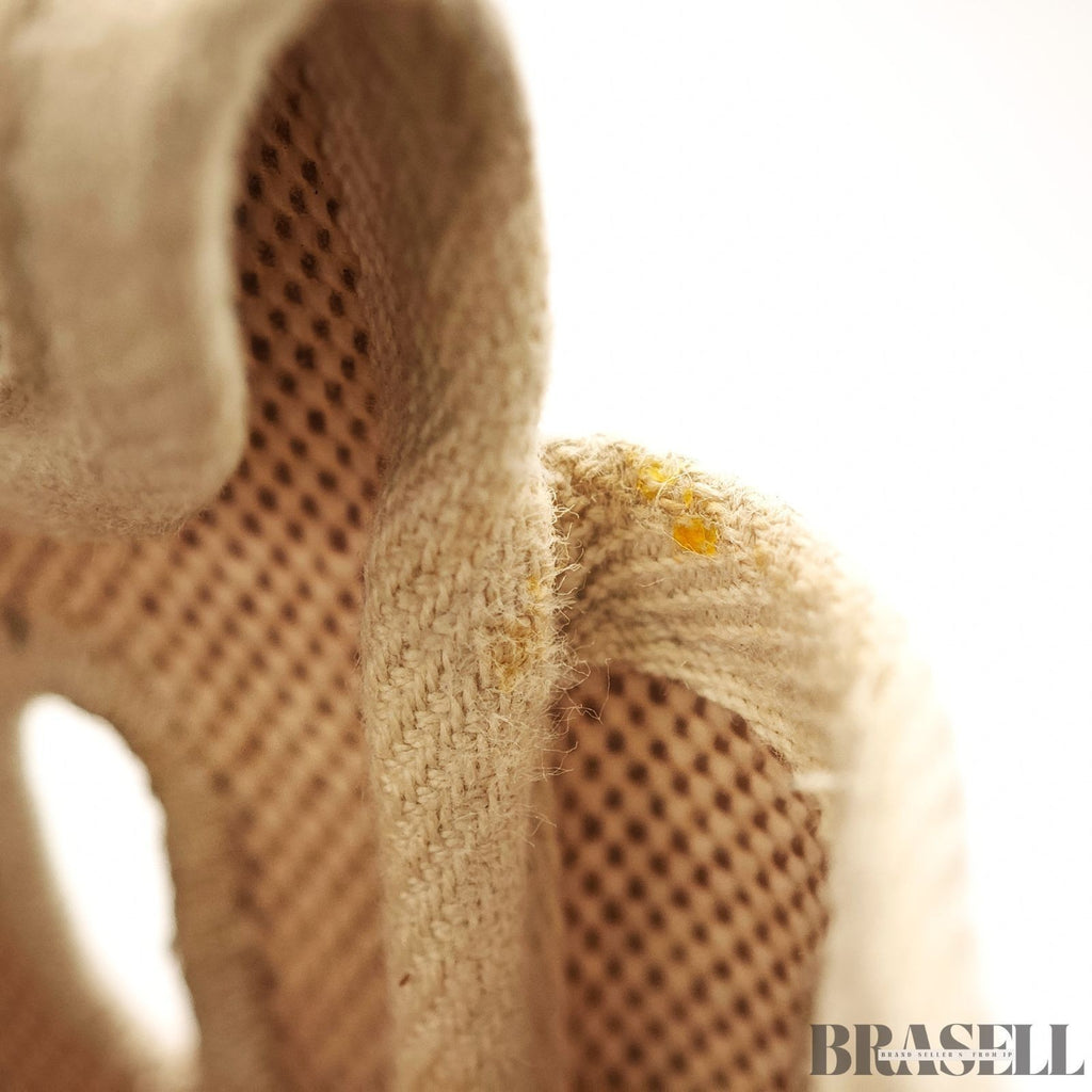 Hermès Herbag MM Handbag Trapezoid Canvas Large Beige Unisex With Padlock