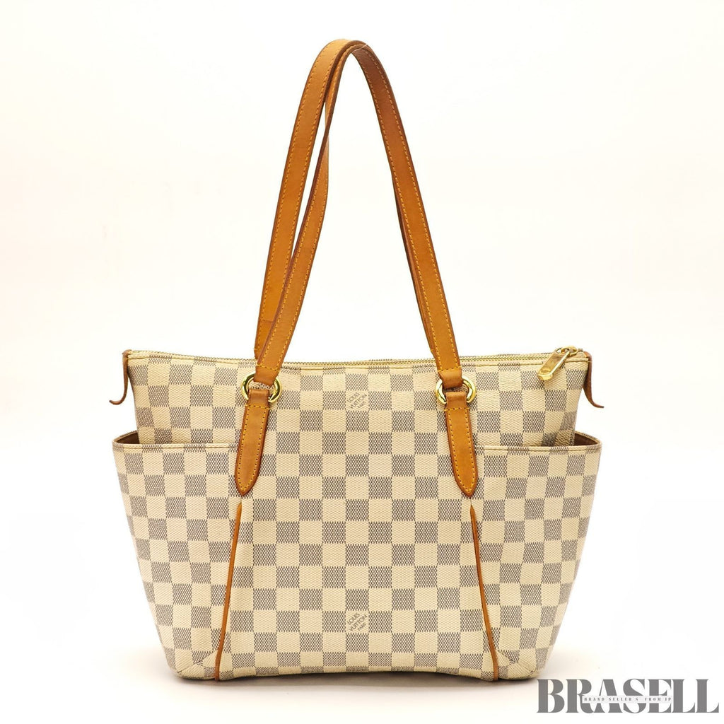 Louis Vuitton Totally MM Damier Azur N51262 Handbag Tote Bag Beige Large