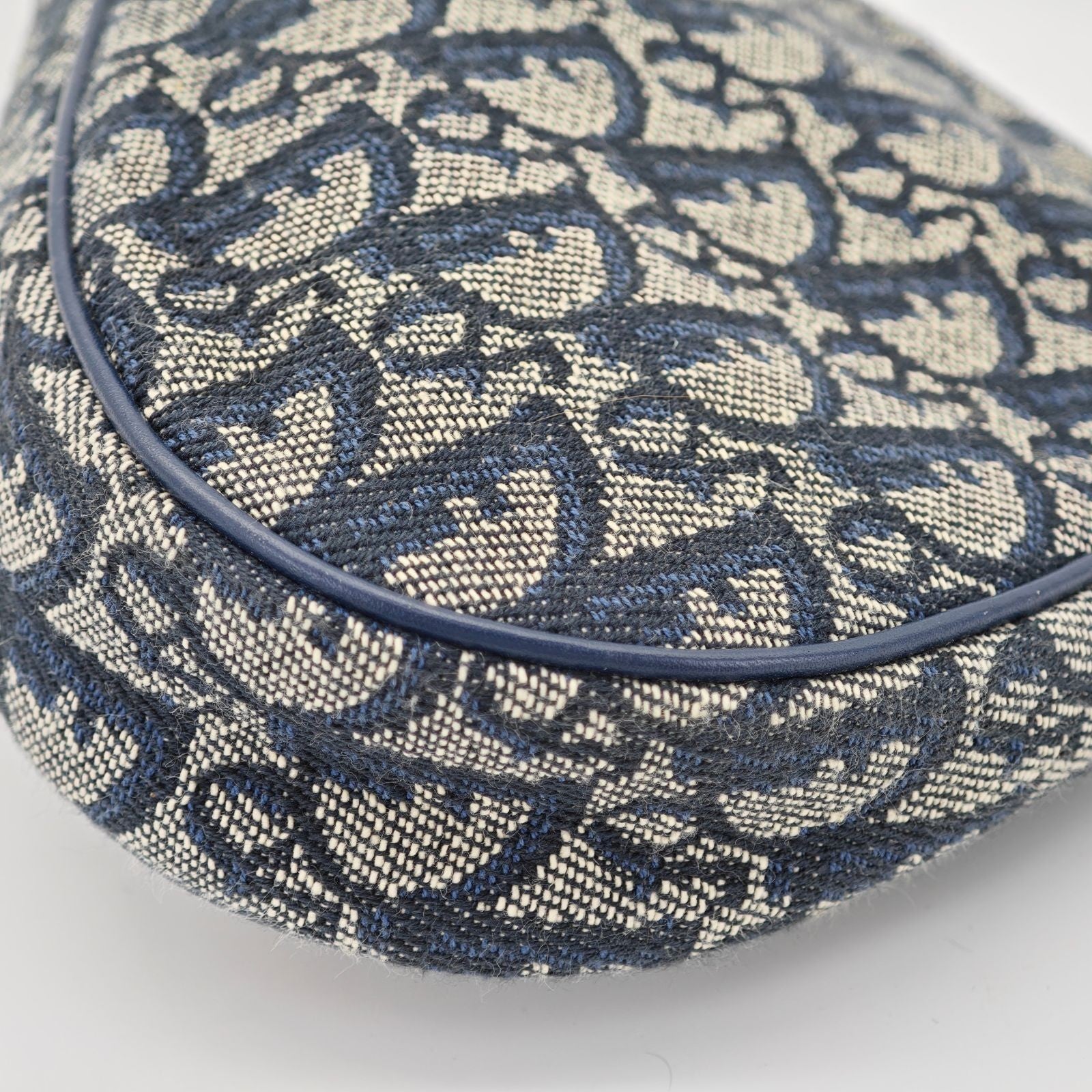 Dior Trotter Saddle Bag Handbag Mini Navy Women’s