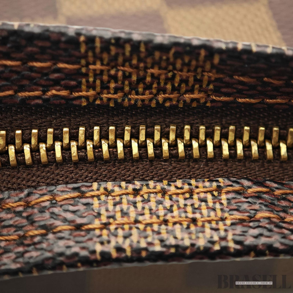 Louis Vuitton Trousse Makeup N51982 Handbag One Shoulder Damier Canvas Brown