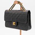 CHANEL Matelasse Chain Shoulder Bag 2way Flap Black Women's Men's