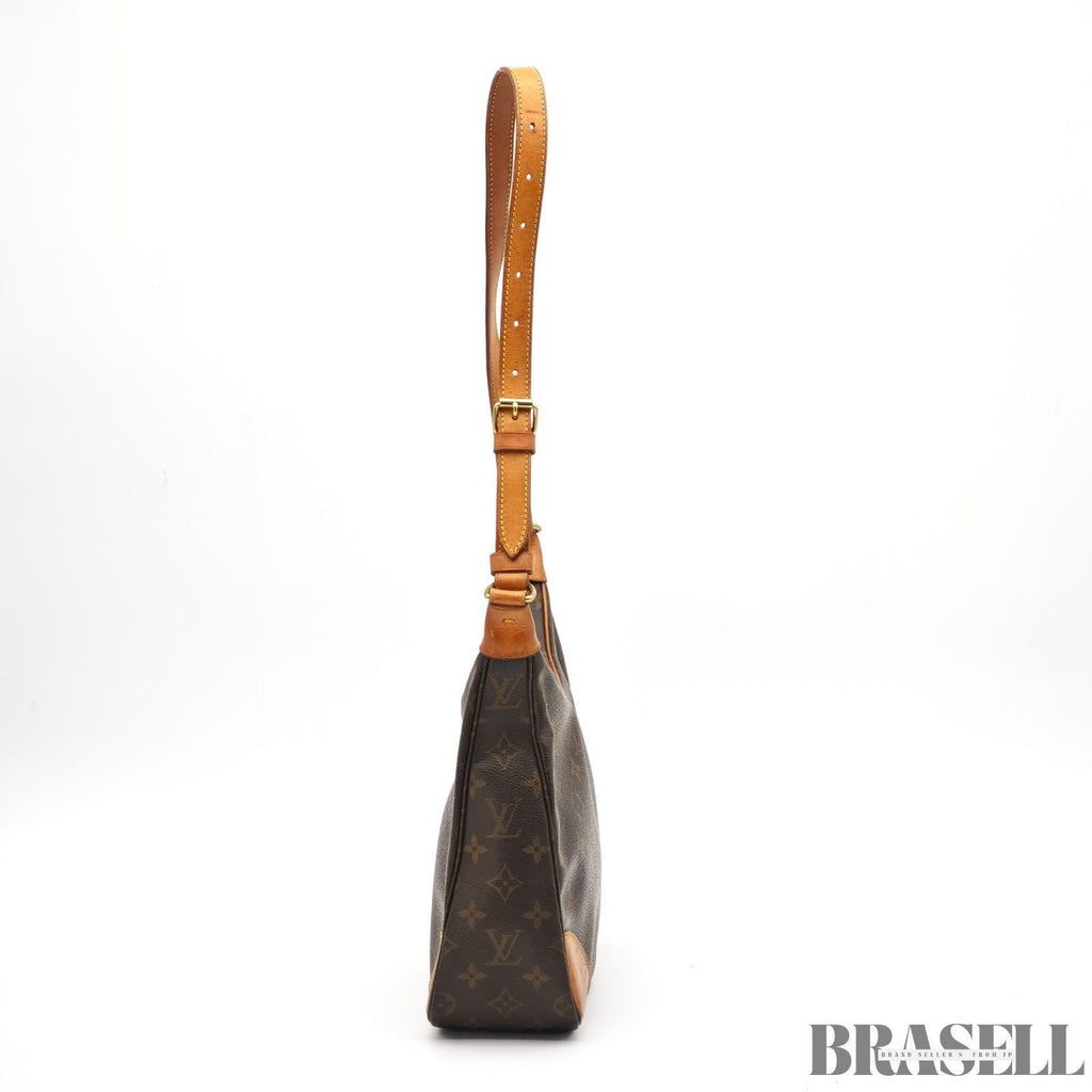 LOUIS VUITTON Boulogne 30 Shoulder Bag Monogram Leather Brown M51265 Women