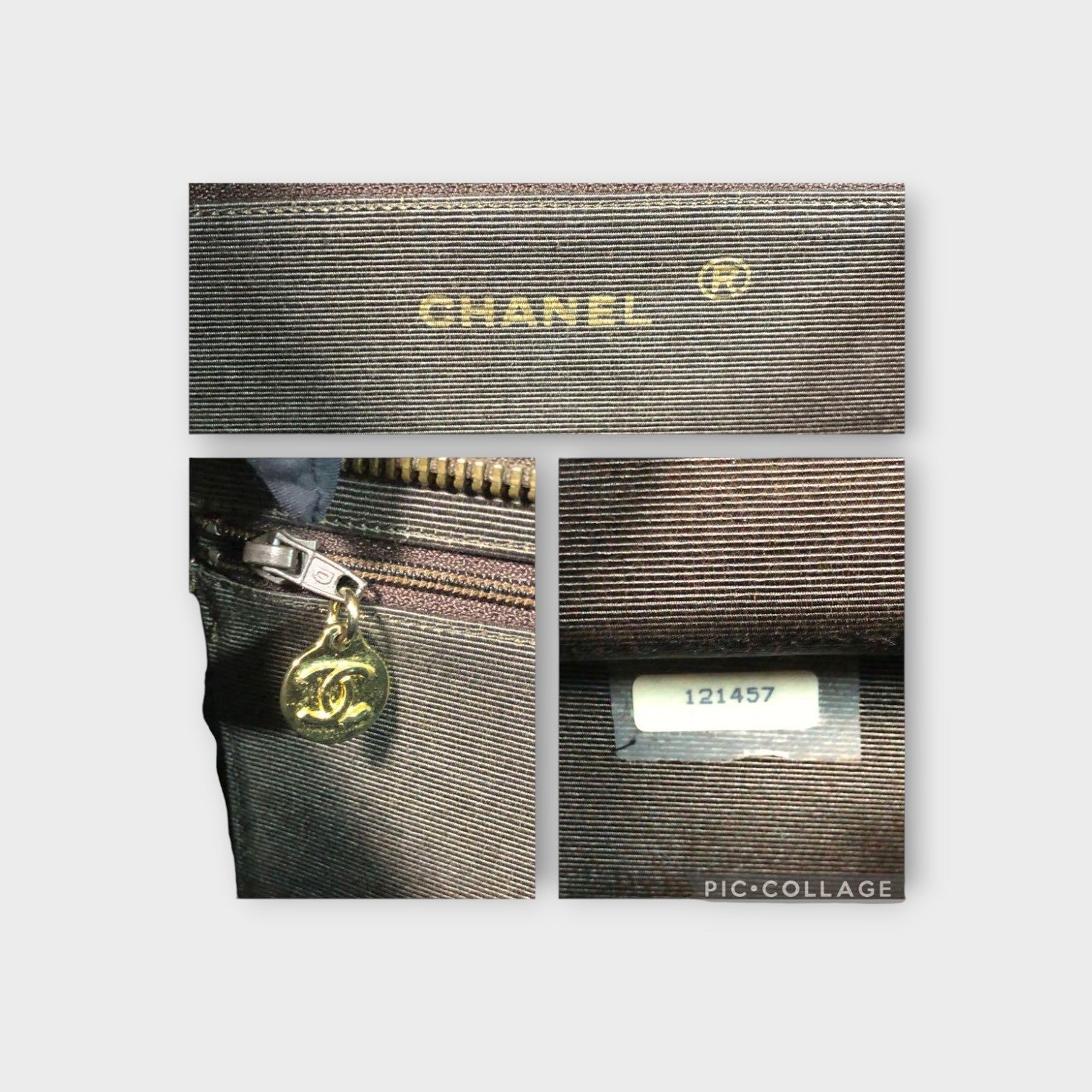 CHANEL Matelassé Lambskin Chain Shoulder Bag Fringe Gold Coco Mark Brown 【B】